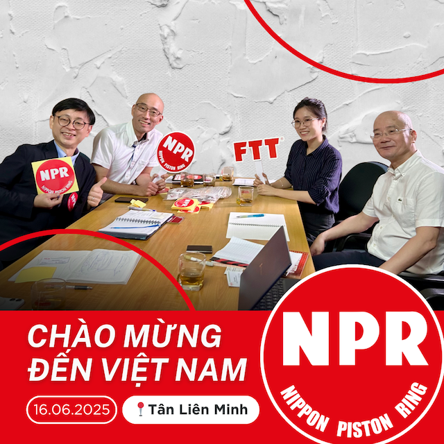 Business meeting with NPR Japan piston ring specialists discussing product expansion plans