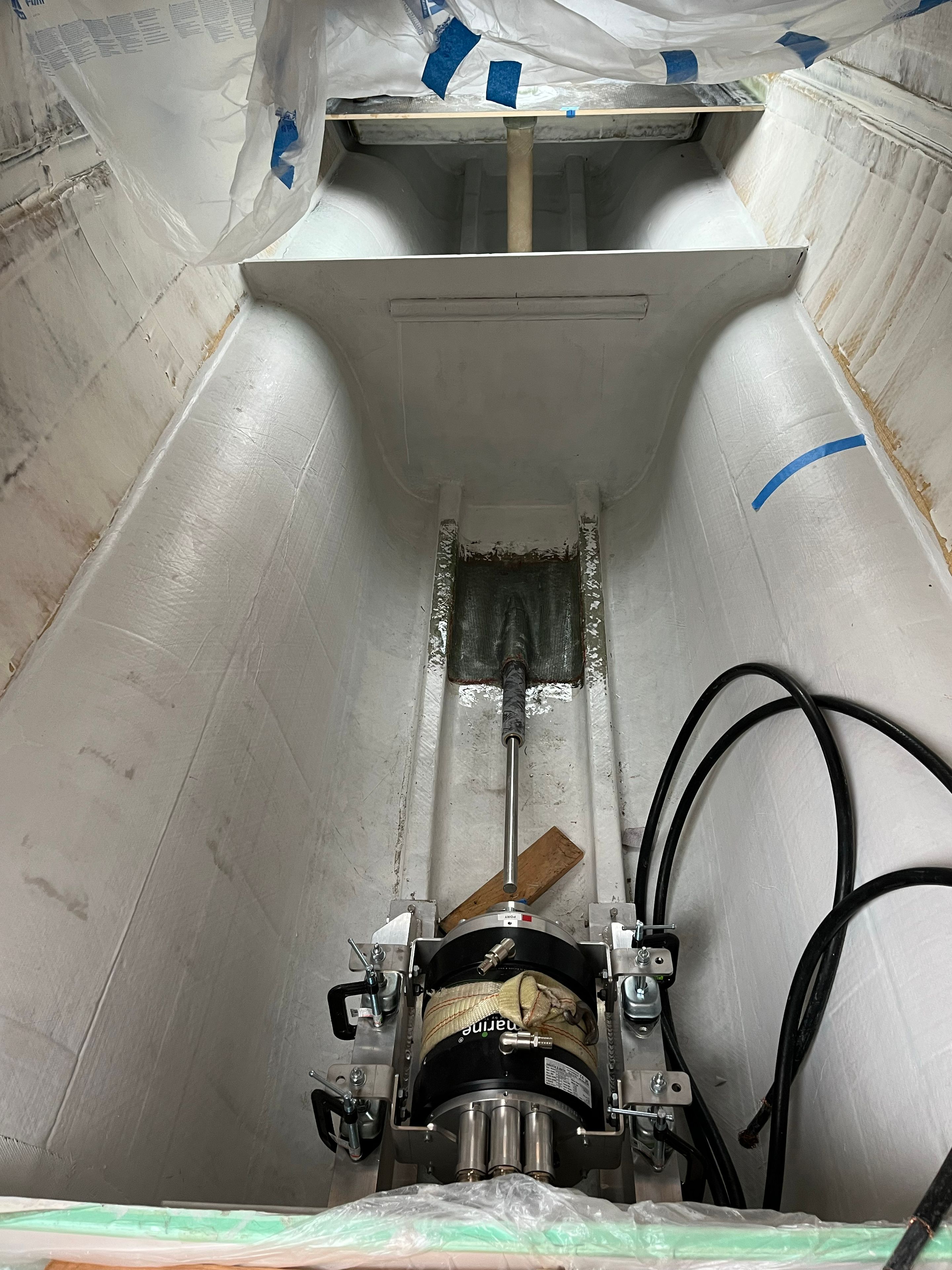 Motor, shaft, and shaft tube test fit