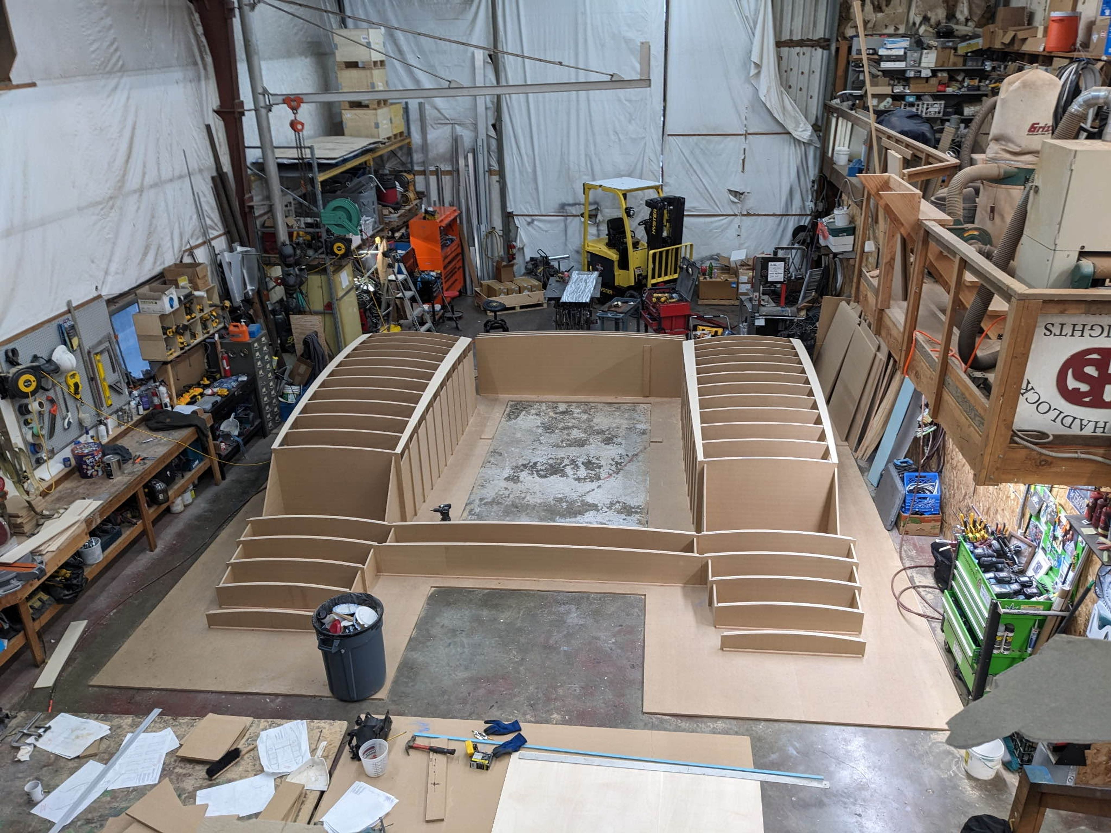 Transverse jig frames