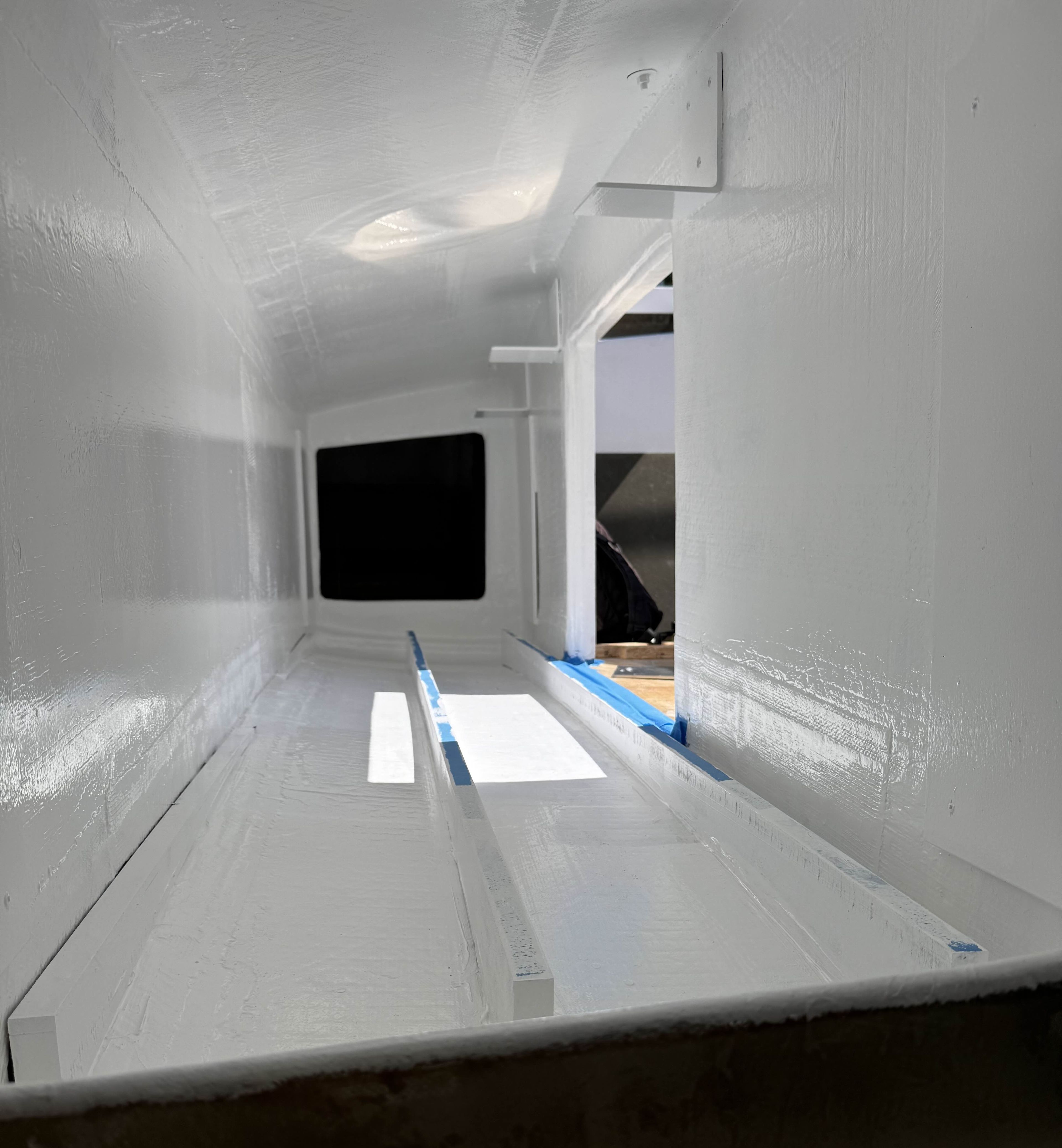 Looking starboard through access panel