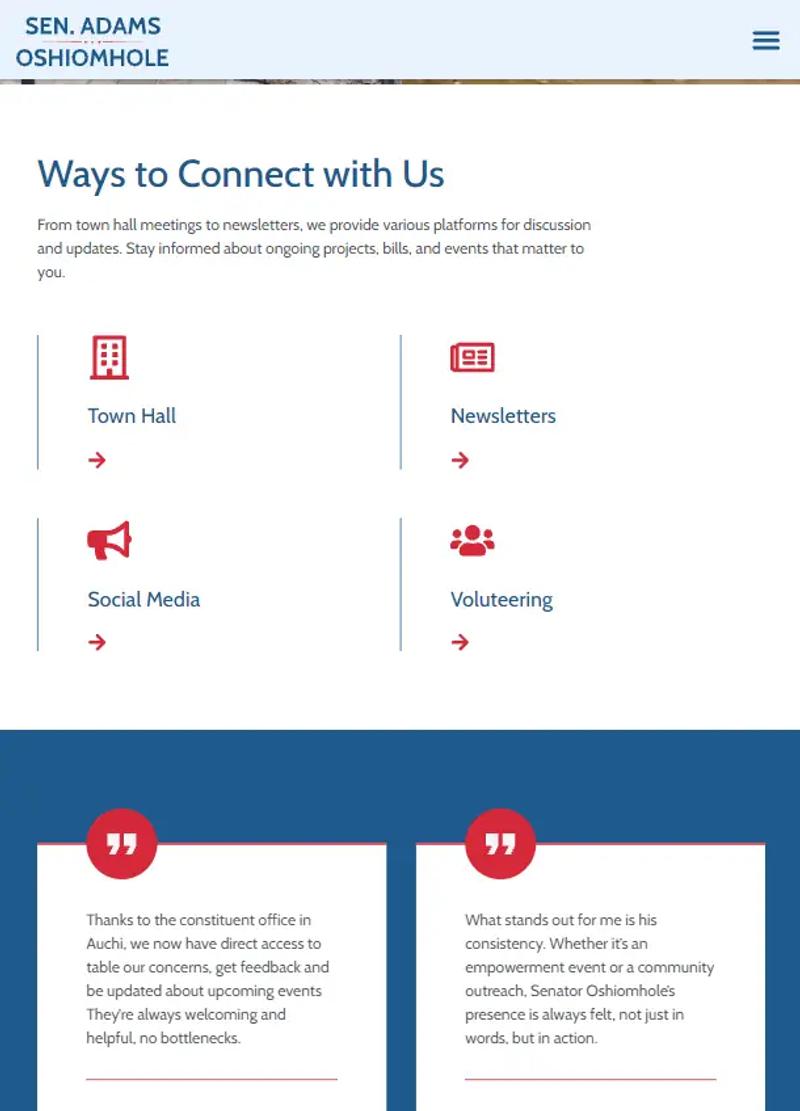 Volunteer Page