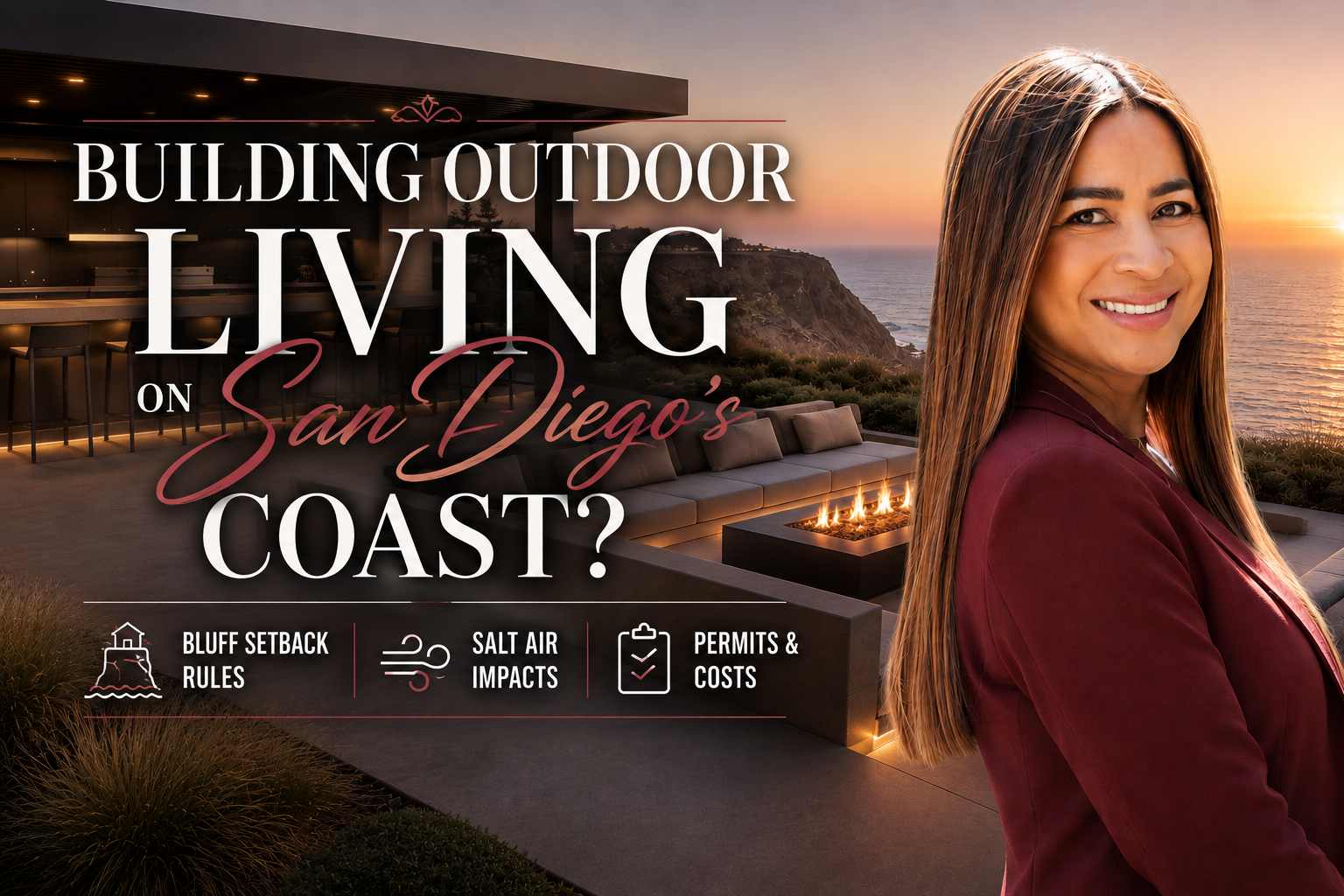 Building Outdoor Living on San Diego's Coast? Here's What the Bluff Setback Rules, Salt Air, and Permits Will Cost You