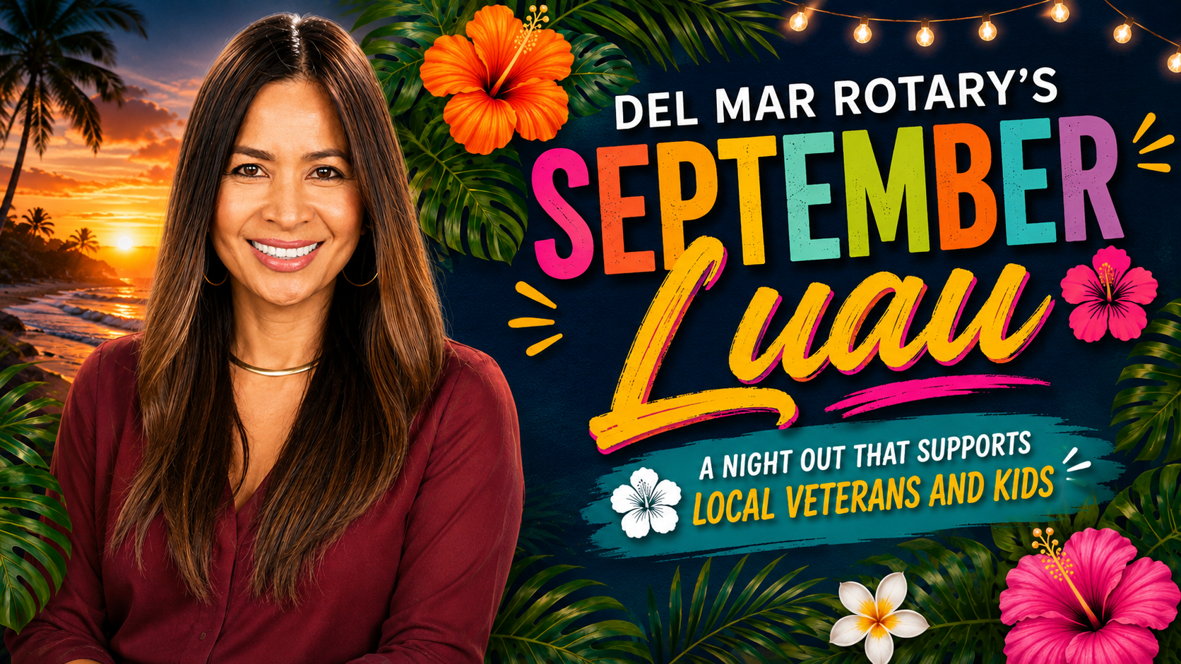Del Mar Rotary's September Luau: A Night Out That Supports Local Veterans and Kids