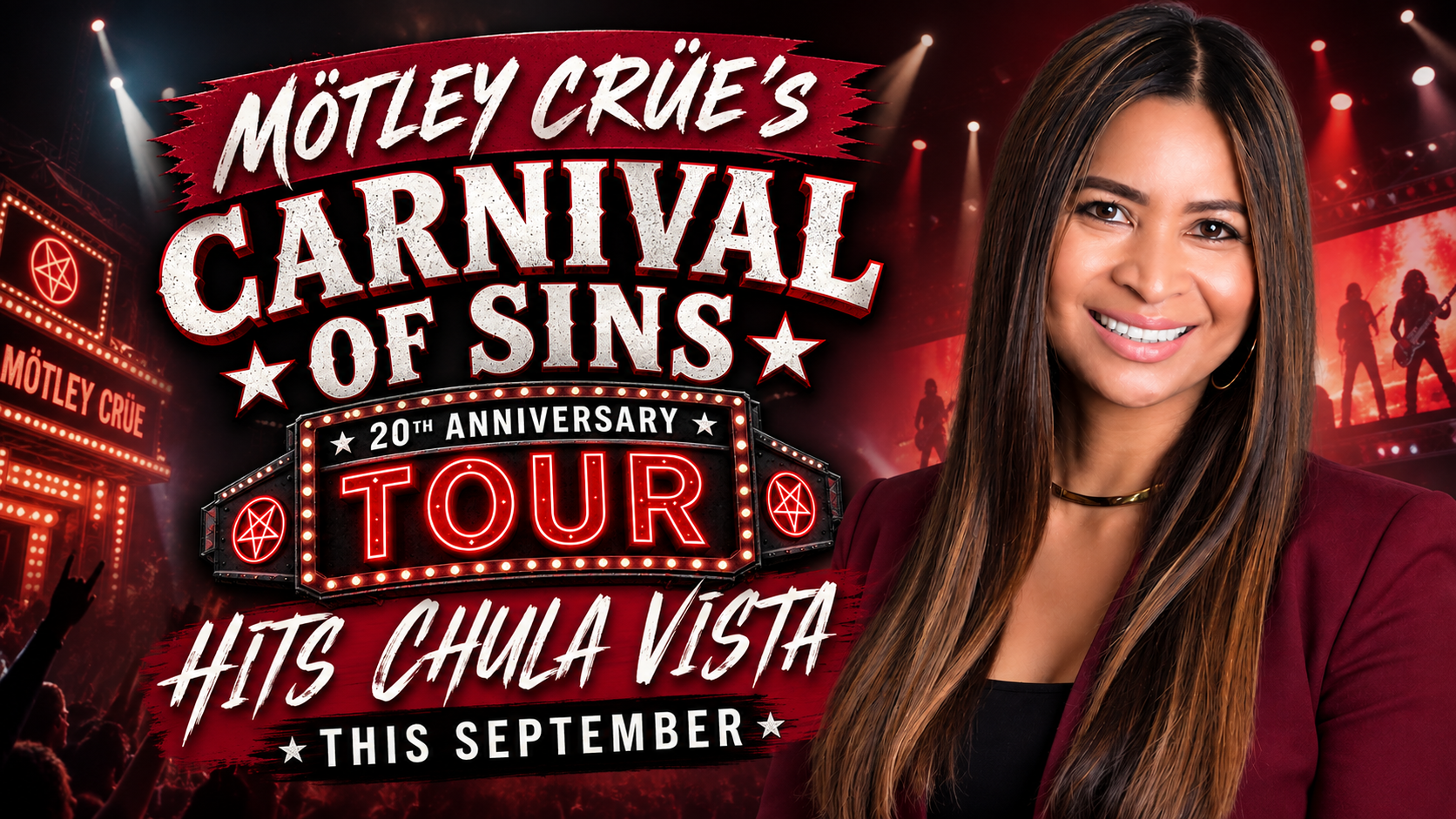 Mötley Crüe's Carnival of Sins 20th Anniversary Tour Hits Chula Vista This September