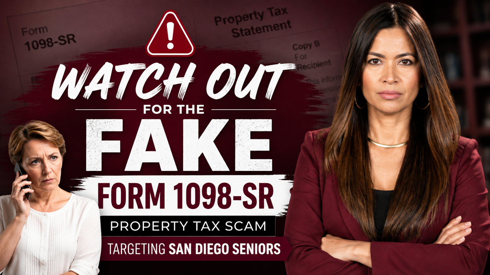 Watch Out for the Fake 'Form 1098-SR' Property Tax Scam Targeting San Diego Seniors