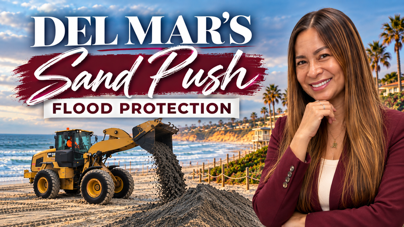 Del Mar's 'Sand Push' Near Powerhouse Park: What Coastal Homeowners Should Know About Flood Protection