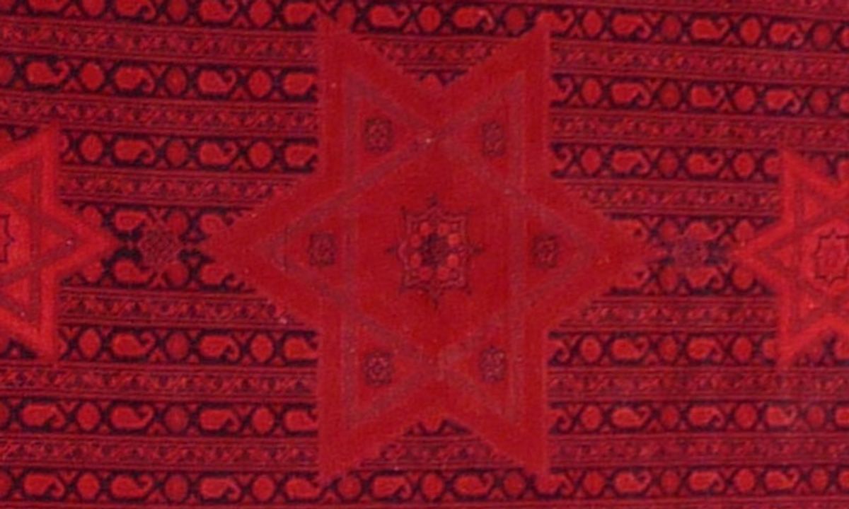 Orientteppich (Rot) – Eingefärbt