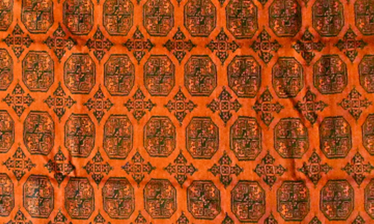 Afghan (Orange) – Eingefärbt
