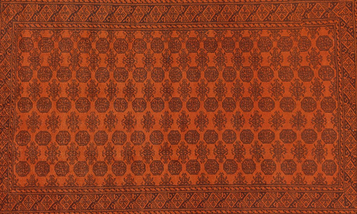 Afghan (Orange) – Eingefärbt