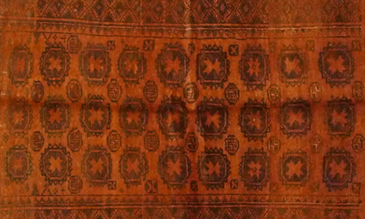 Afghan (Orange) – Eingefärbt