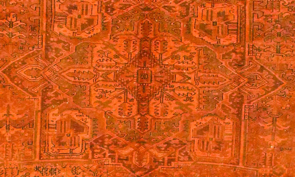 Heriz (Orange) – Eingefärbt