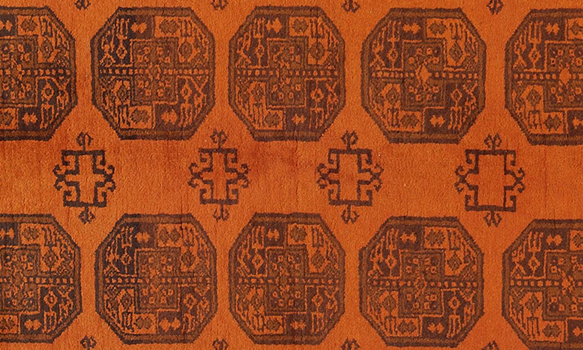 Afghan (Orange) – Eingefärbt