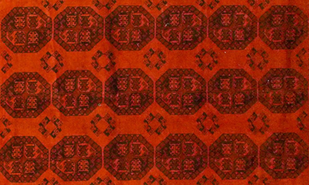Afghan (Orange) – Eingefärbt