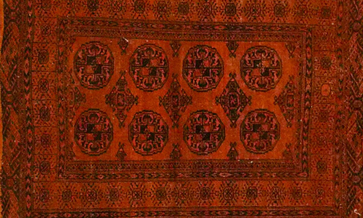 Afghan (Orange) – Eingefärbt