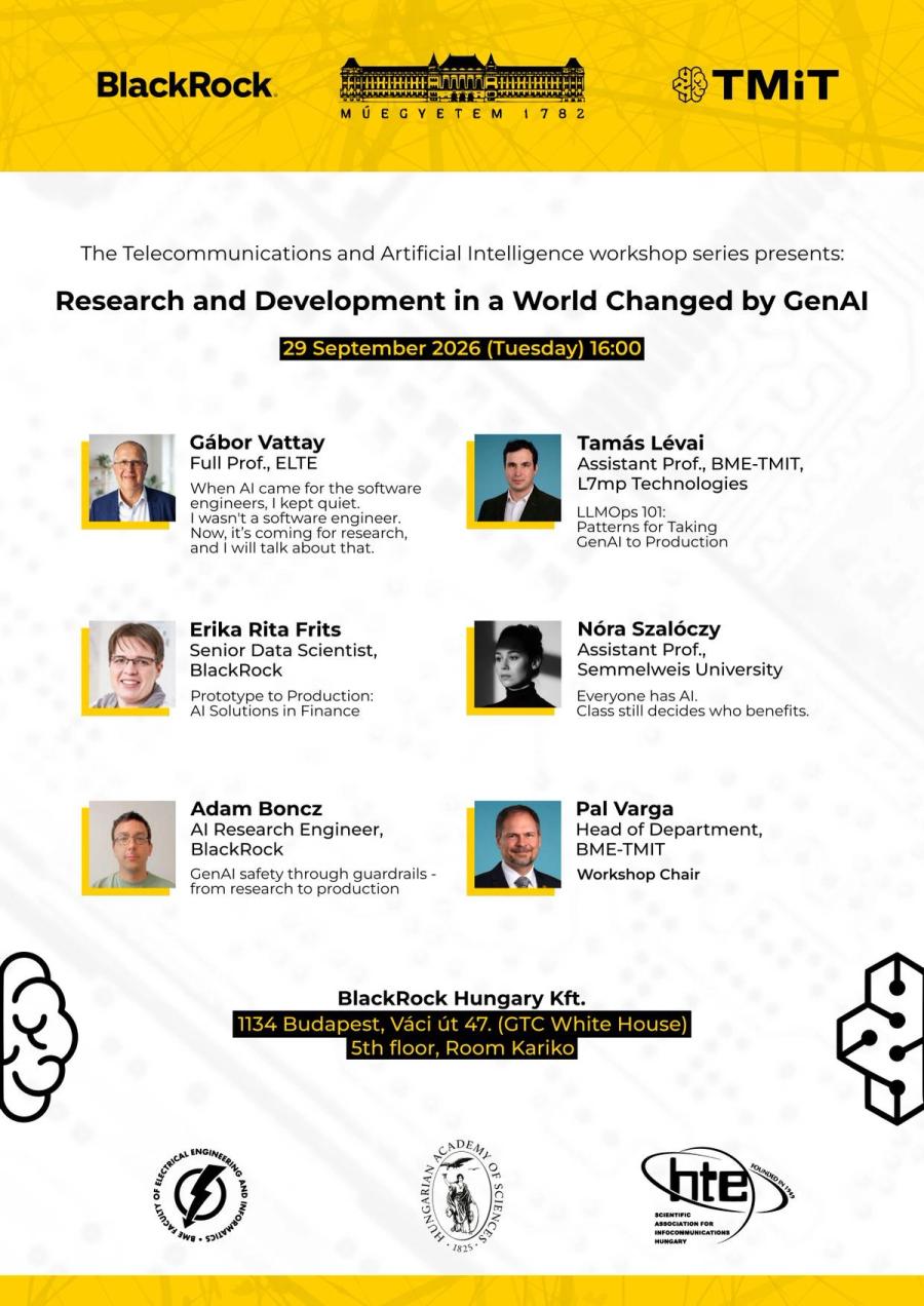 Research and Development in a World Changed by GenAI – programposzter