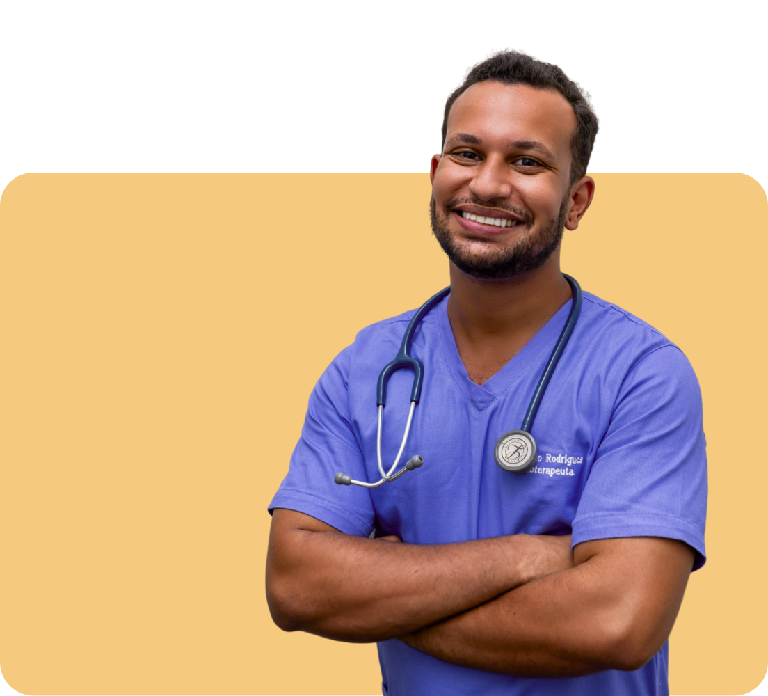 Doctor with a stethoscope.