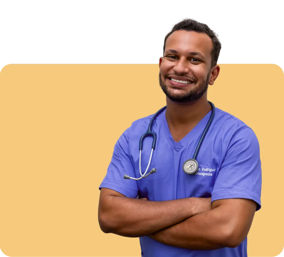 Doctor with a stethoscope.