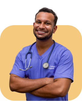 Doctor with a stethoscope.