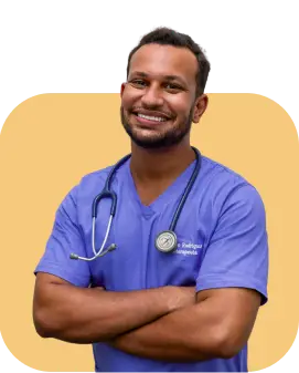 Doctor with a stethoscope.