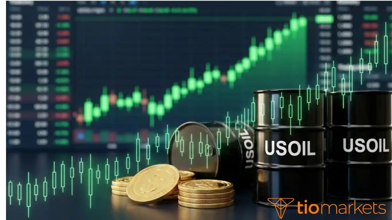 صورة احترافية توضح كيفية حساب حجم اللوت في النفط الخام USOIL وتحديد حجم العقد لإدارة المخاطر.