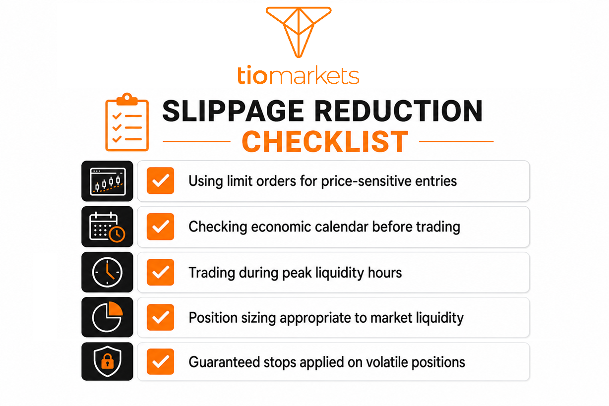 What Is Slippage in Trading checklist