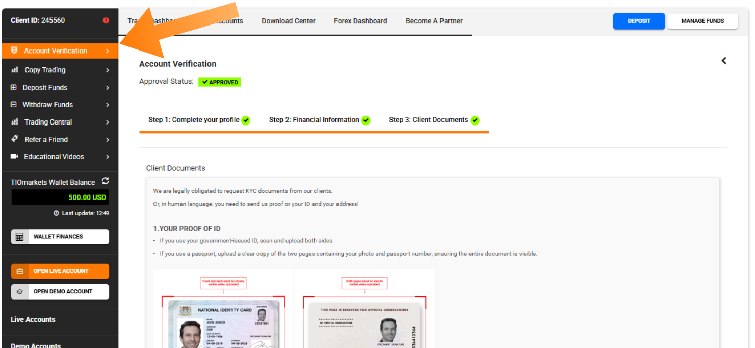 How to Complete KYC Verification - How to Create a MetaTrader 5 Account