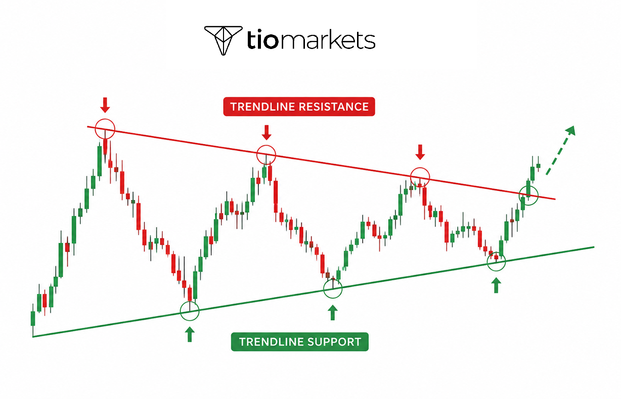 How to draw support and resistance_trendlines