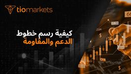 كيفية رسم الدعم والمقاومة على الرسم البياني، دليل شامل من TIOmarkets