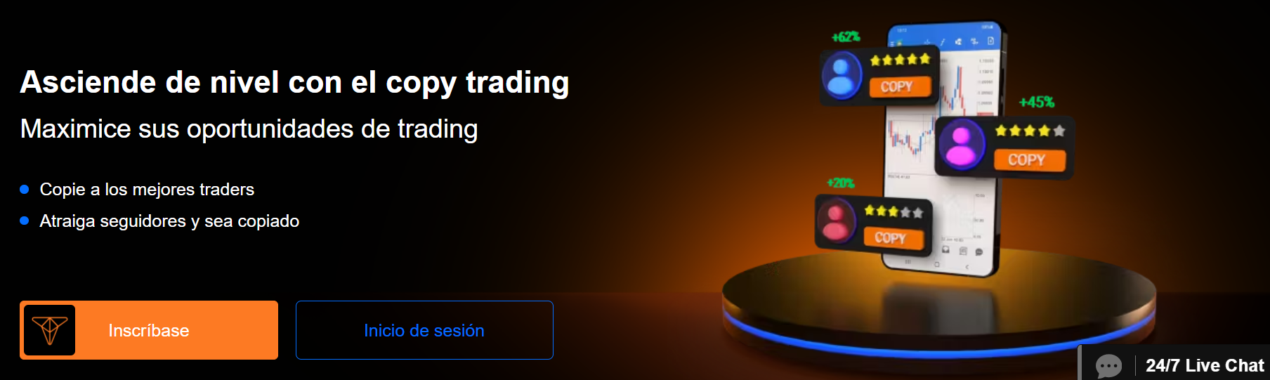 Regístrate en TIOmarkets