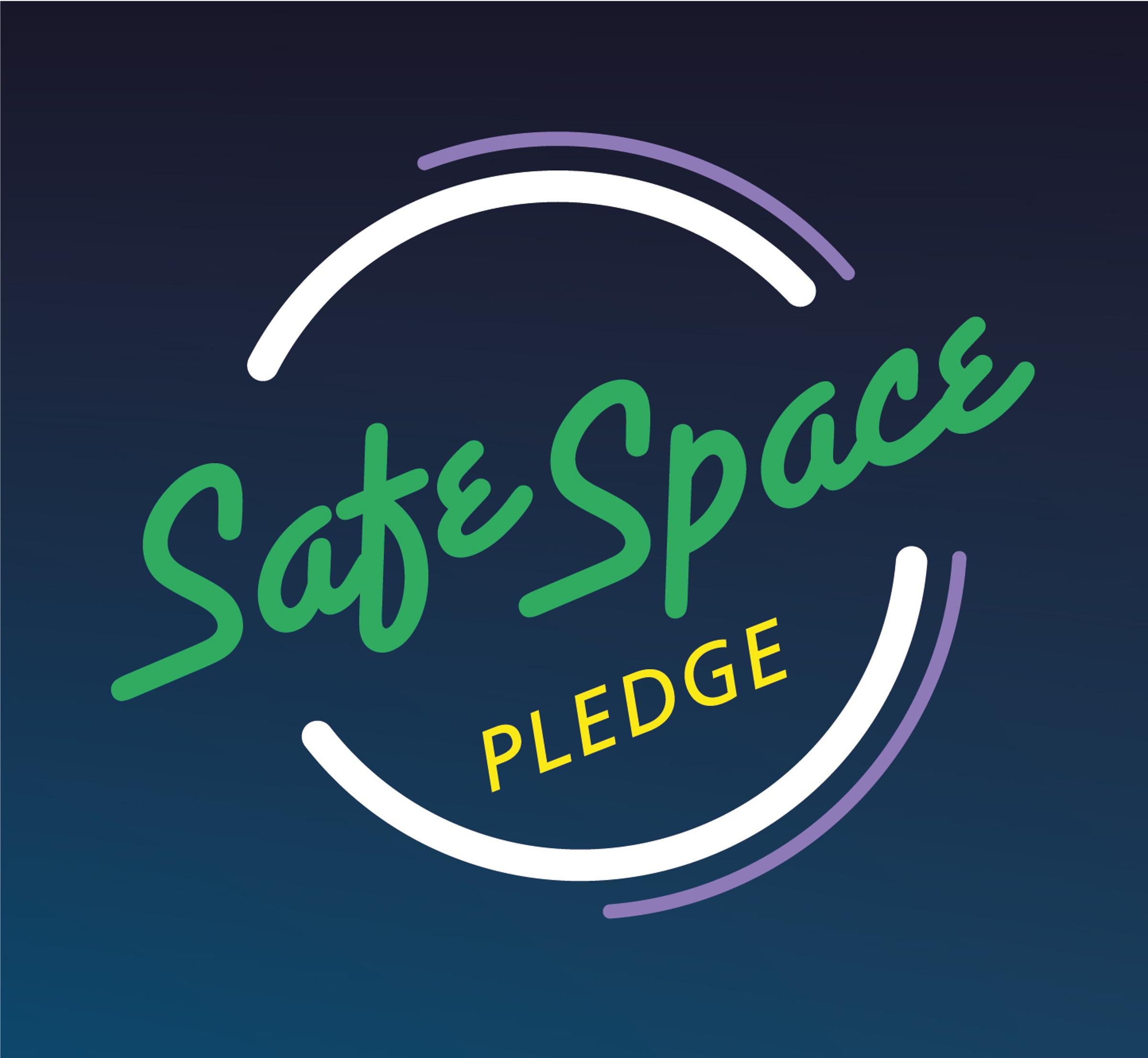 A logo for the Safe Space Pledge