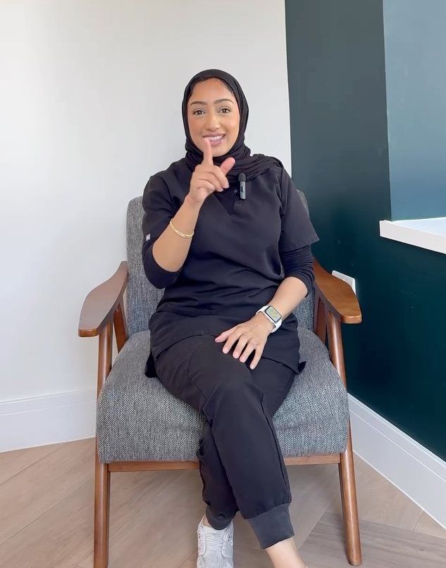 Dr Zoya Ahmed speaking from her clinic