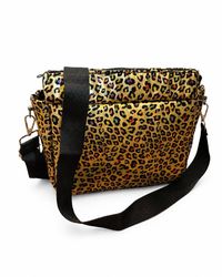 Euphoria — multicolour leopard print crossbody bag, front view, ODDANA