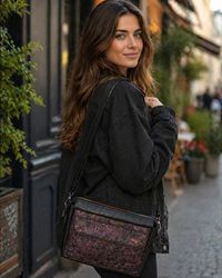 Flora bag - lifestyle shot worn as crossbody