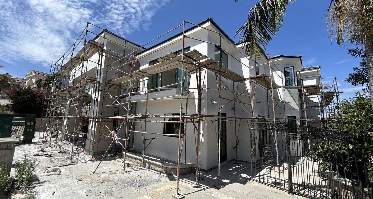 New construction, two-story scratch & brown