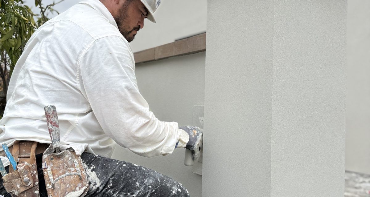 Acrylic color coat application