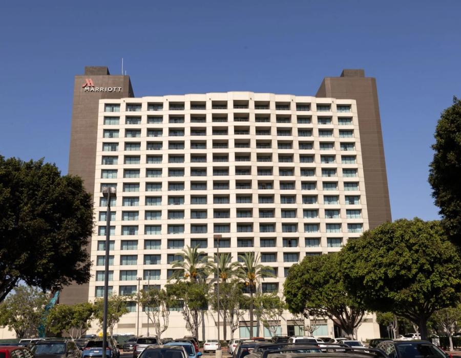Marriott San Diego hotel tower, commercial stucco project