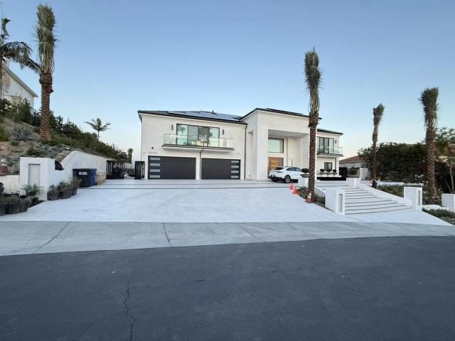 Diamond Bar, completed smooth-finish modern home