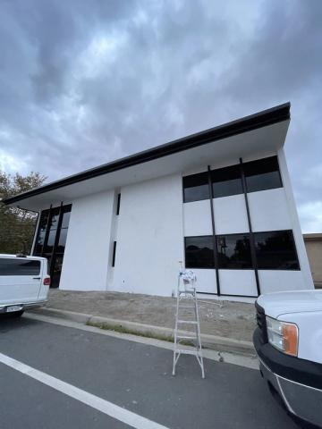 Commercial exterior re-coat, final touch-ups