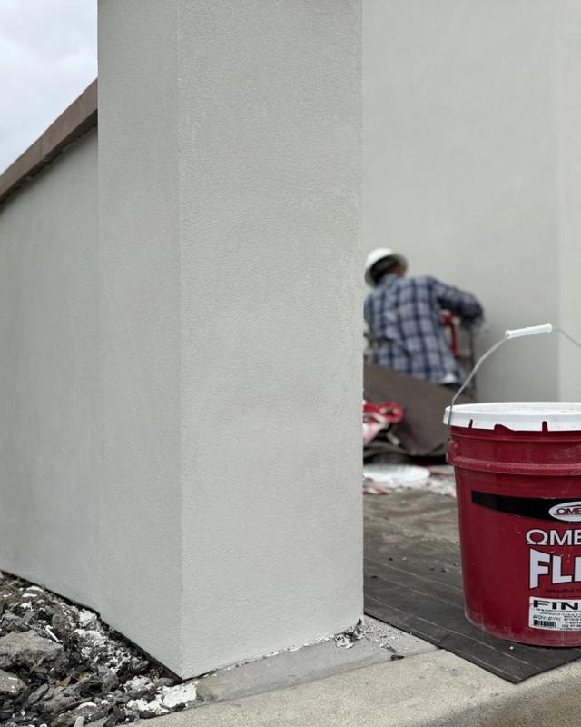Acrylic re-coat, garden wall