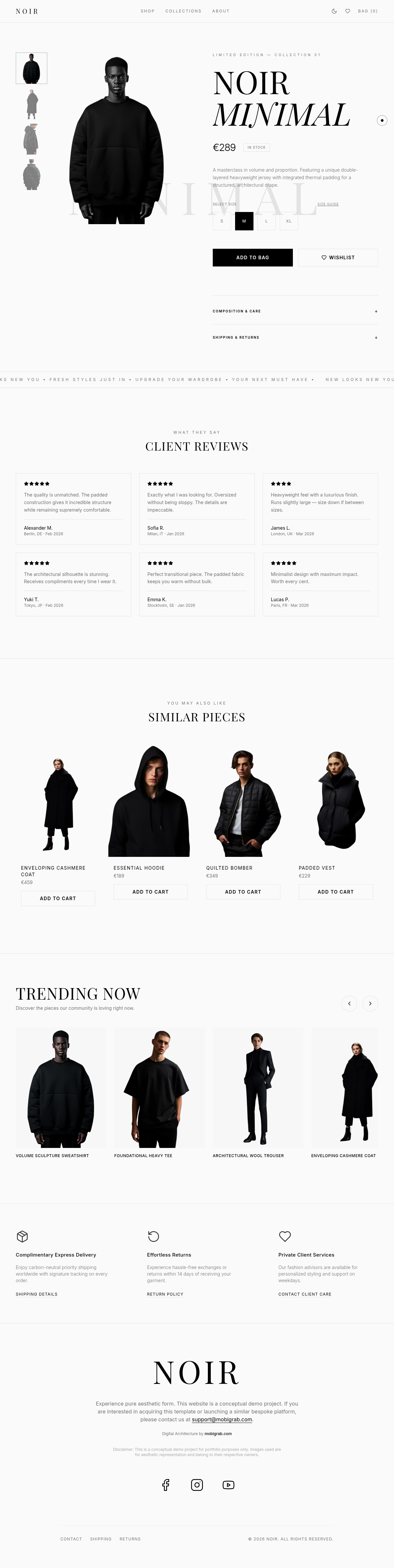 NOIR от Mobigrab: онлайн магазин на ниска цена