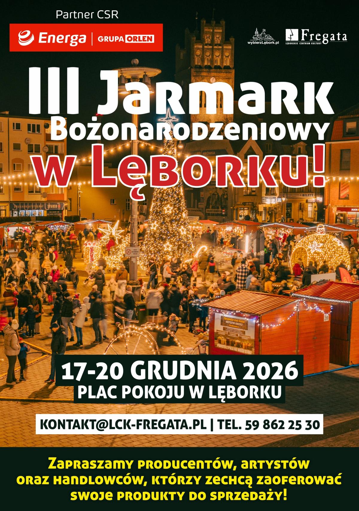 III Jarmark Bożonarodzeniowy w Lęborku 2026