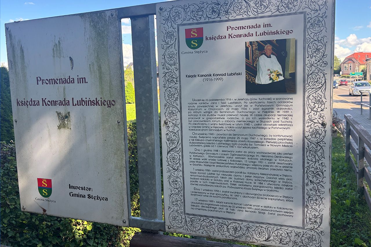 Promenada im. ks. Konrada Lubińskiego w Stężycy