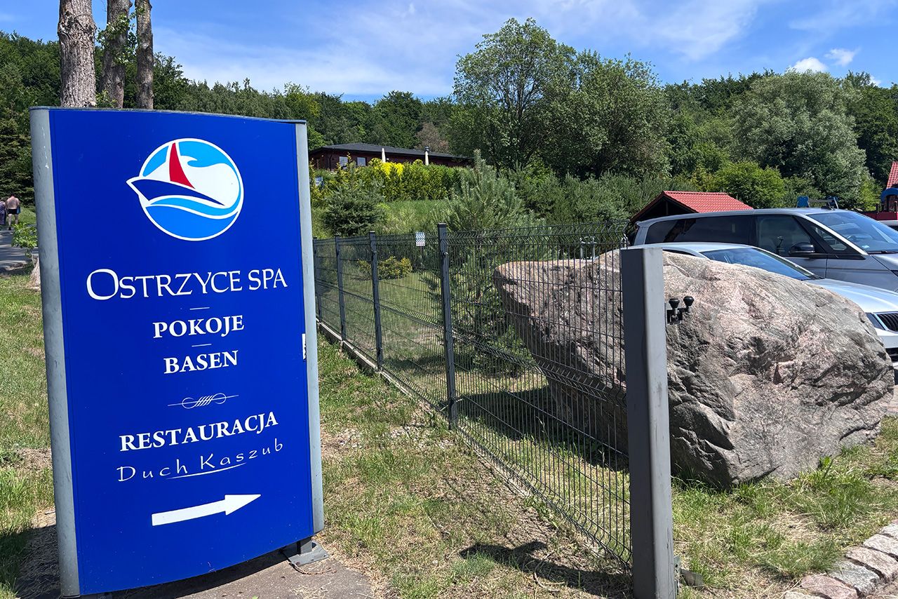 Ostrzyce SPA - wjazd do hotelu