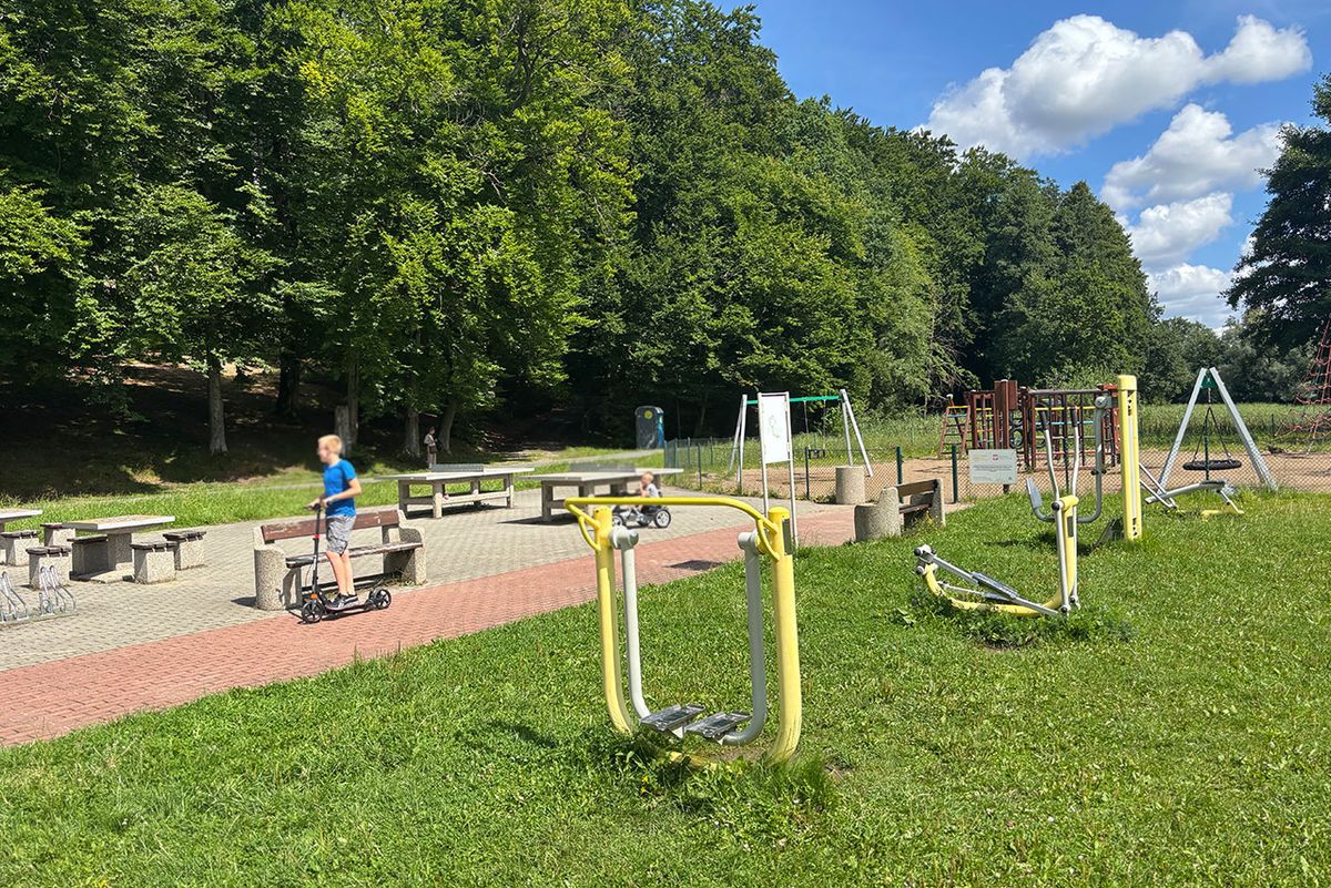 Strefa rekreacji nad Jeziorem Klasztornym Małym w Kartuzach