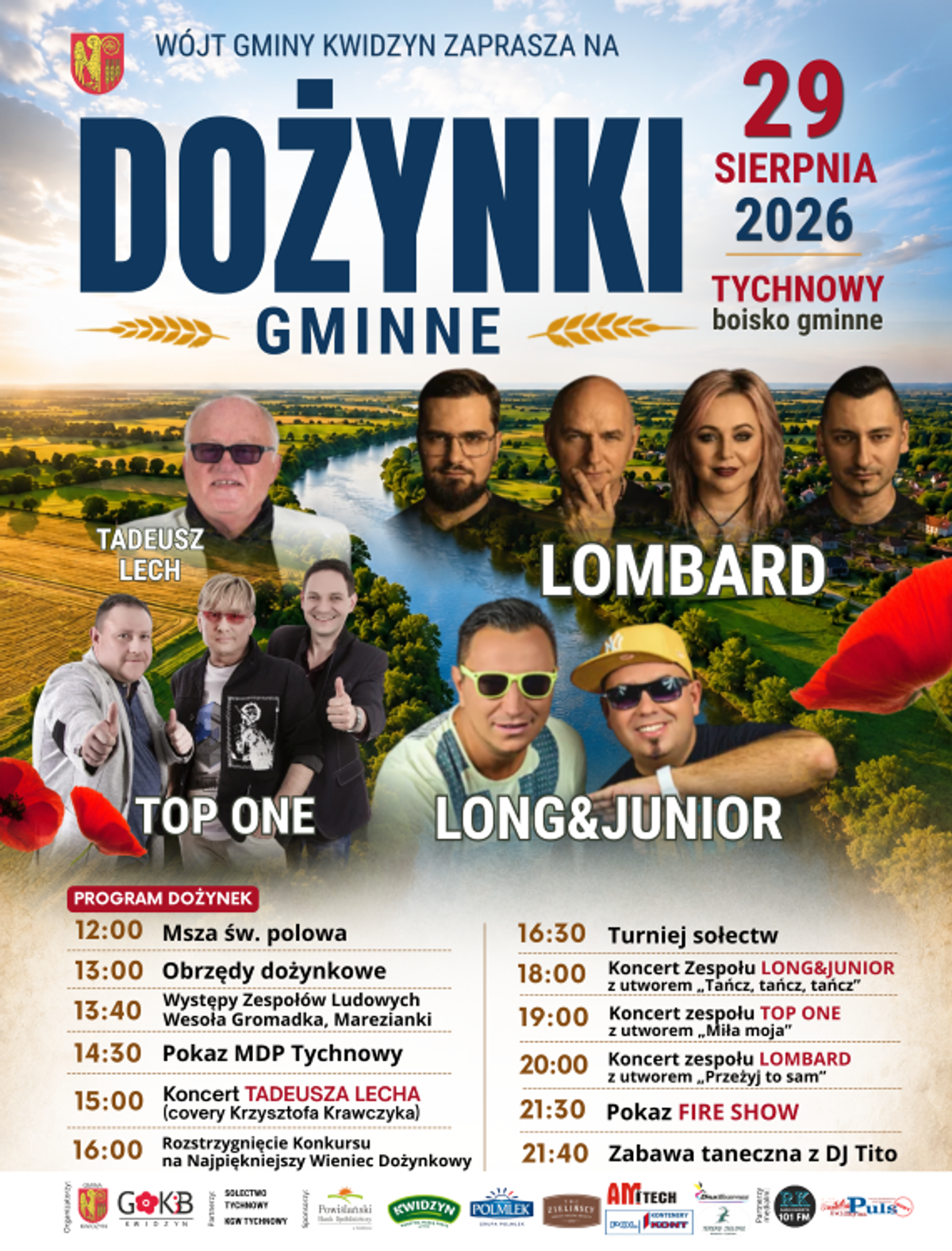Dożynki Gminy Kwidzyn 2026 w Tychnowach