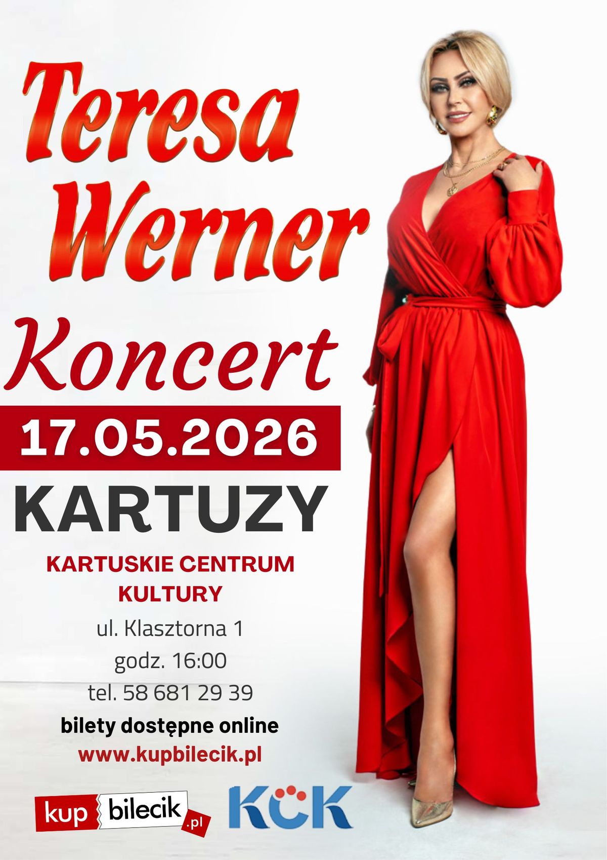 Koncert Teresy Werner w Kartuzach