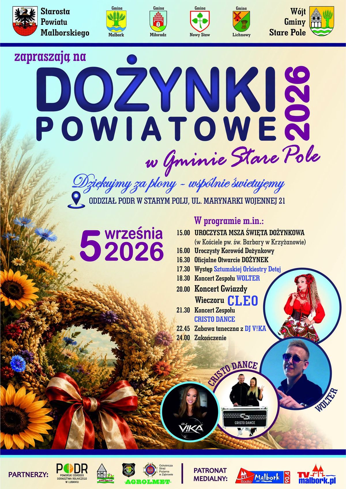 Dożynki powiatowe w Starym Polu 2026