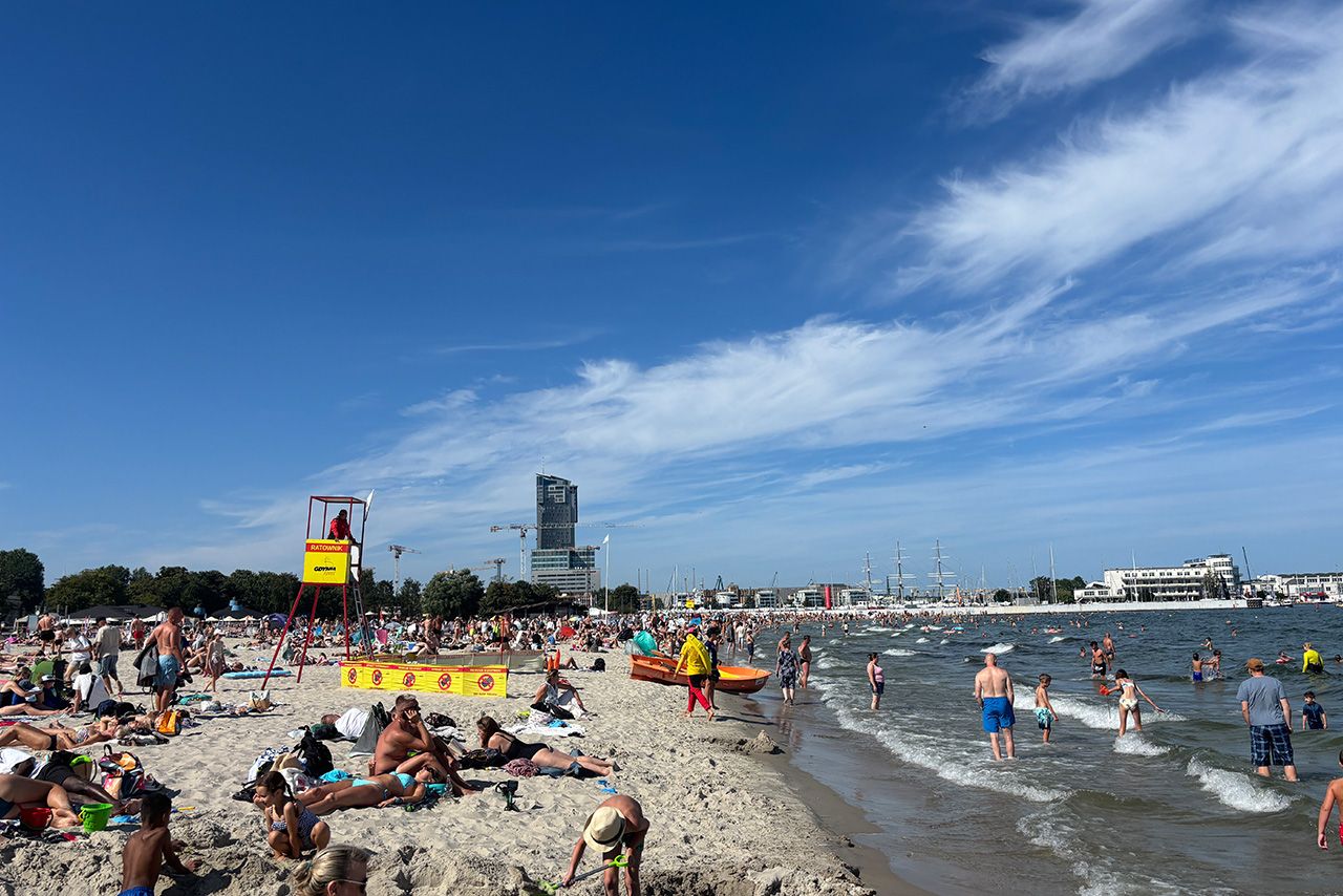 Plaża w Gdyni - sierpień 2026