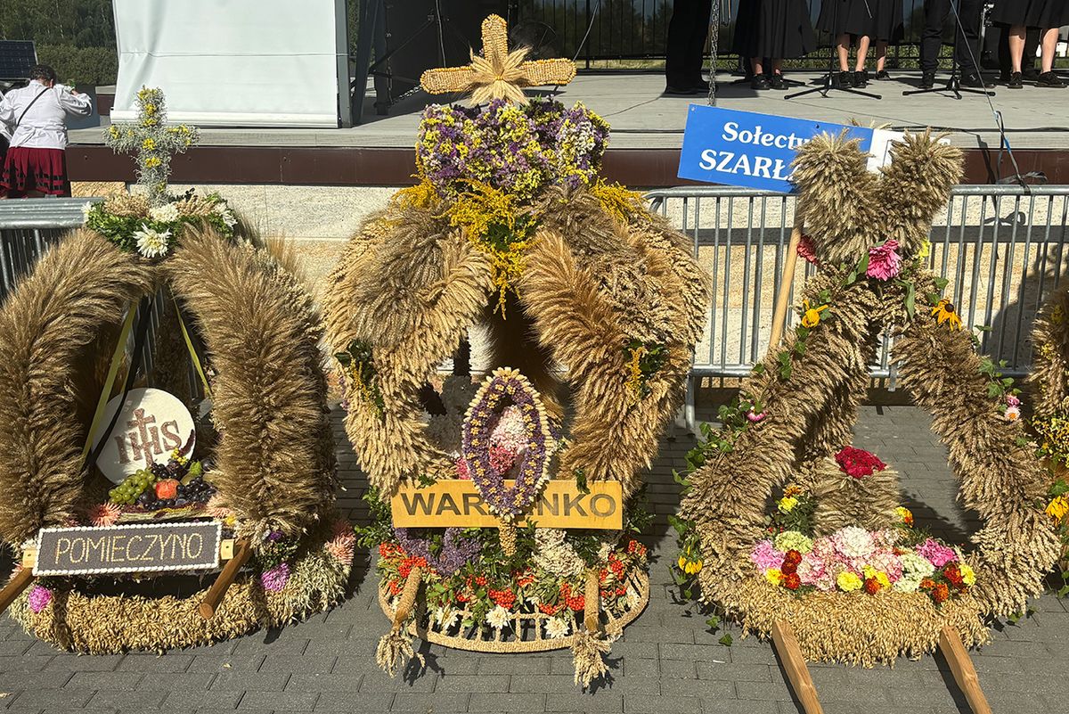 Wieńce dożynkowe na Kaszubach
