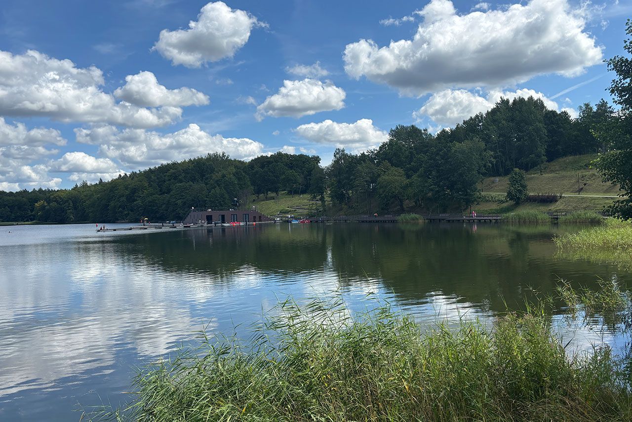 Kąpielisko miejskie nad jeziorem Klasztornym Dużym - Jeziora na Kaszubach